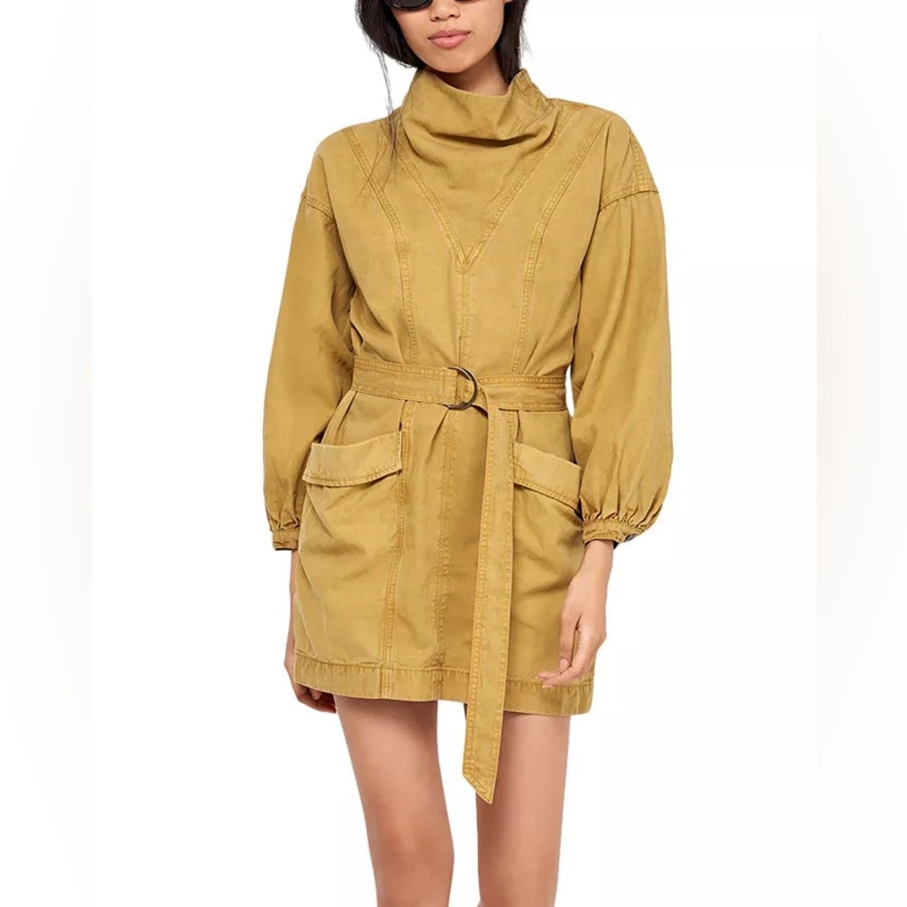 JOIE CHANTRIA BELTED MINI DRESS SIZE L